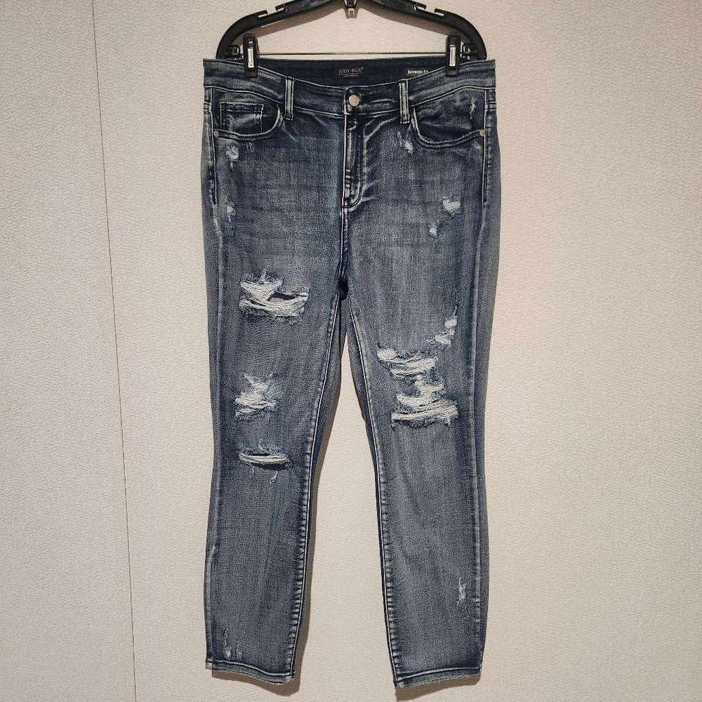 Judy Blue Boyfriend Fit High Rise Jeans Stretch 15/32